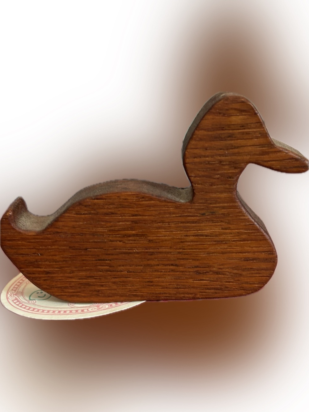 Wooden Decorative Duck  Accent Warm Brown small table top decor
